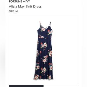StitchFix Fortune and Ivy Maxi Dress Size M